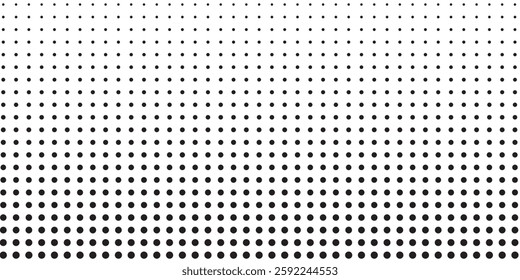 Background with monochrome dotted texture. Polka dot pattern template modern arts
