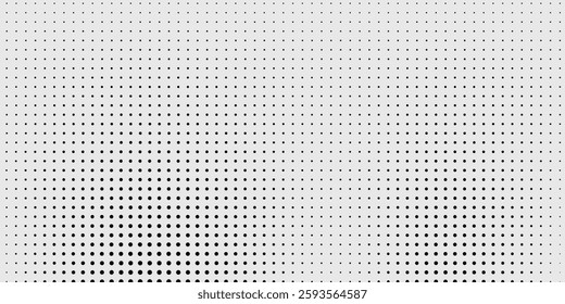 Background with monochrome dotted texture. Polka dot pattern template. vector modern dotted