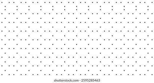 Background with monochrome dotted texture. Polka dot pattern template