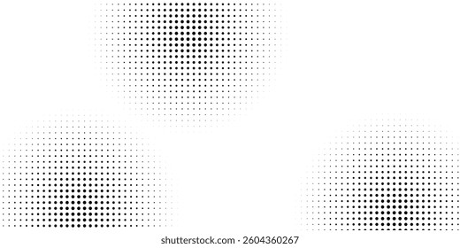 Background with monochrome dotted texture. Polka dot pattern template. vector ilustration