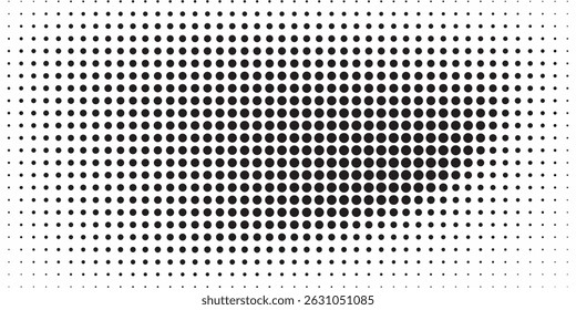 Fondo con textura monocromática punteada. Plantilla de patrón de lunares. ilustración de Vector