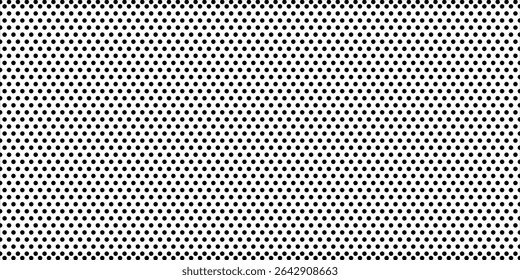 Background with monochrome dotted texture. Polka dot pattern template vector dots pattern