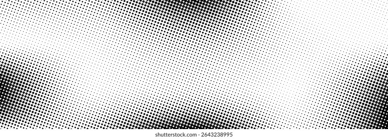 Fundo com textura pontilhada monocromática. Modelo de padrão de ponto polka. ilustração vetorial