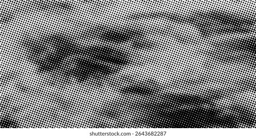 Background with monochrome dotted texture. Polka dot pattern template vector dots pattern