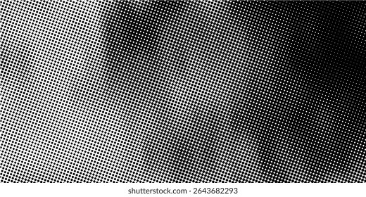 Hintergrund mit monochromer, gepunkteter Textur. Polka Punktmuster Vorlage Vektor Punkte Muster