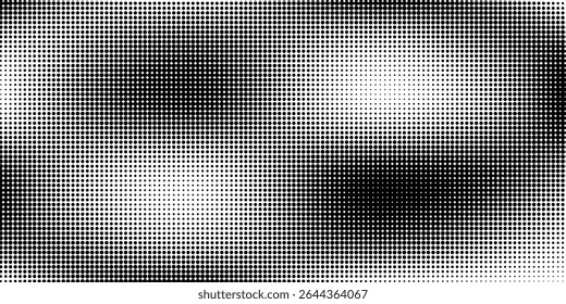 Fondo con textura monocromática punteada. Plantilla de patrón de lunares. ilustración de Vector