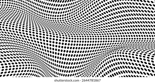 Background with monochrome dotted texture. Polka dot pattern template. vector ilustration