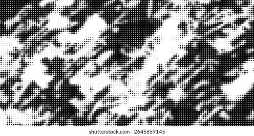 Fundo com textura pontilhada monocromática. Modelo de padrão de ponto polka. ilustração vetorial