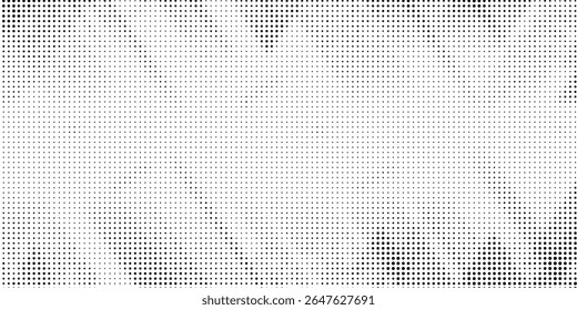 Fondo con textura monocromática punteada. Plantilla de patrón de lunares. ilustración de Vector