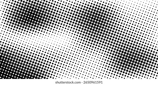 Background with monochrome dotted texture. Polka dot pattern template. vector ilustration