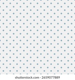 Background with monochrome dotted texture. Polka dot seamless pattern blue color. 