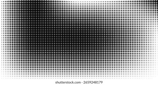 Fondo con textura monocromática punteada. Plantilla de patrón de lunares. ilustración de Vector