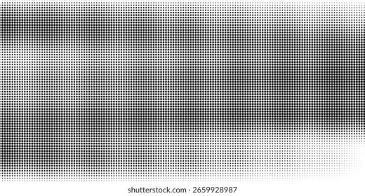 Fundo com textura pontilhada monocromática. Padrão de ponto polka modelo de vetor pontos padrão