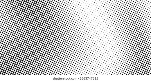 Fundo com textura pontilhada monocromática. Padrão de ponto polka modelo de vetor pontos padrão