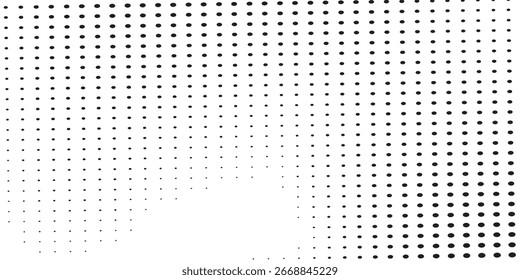 Fondo con textura monocromática punteada. Plantilla de patrón de lunares. ilustración de Vector buen arte