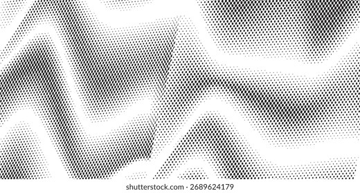 Fondo con textura monocromática punteada. Patrón de lunares patrón de puntos de Vector de Plantilla. Vector