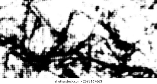 Hintergrund mit monochromer, gepunkteter Textur. Vorlage für Polka-Punkte. Vektorgrafik