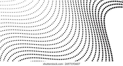 Fondo con textura monocromática punteada. Patrón de lunares Plantilla patrón de arte moderno