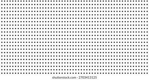 Fondo con textura monocromática punteada. Patrón de lunares patrón de Vectores de Plantilla