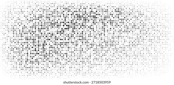 Fondo con textura monocromática punteada. Patrón de lunares patrón de Vectores de Plantilla