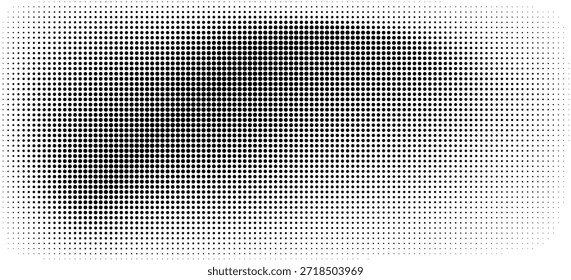 Fondo con textura monocromática punteada. Patrón de lunares patrón de Vectores de Plantilla