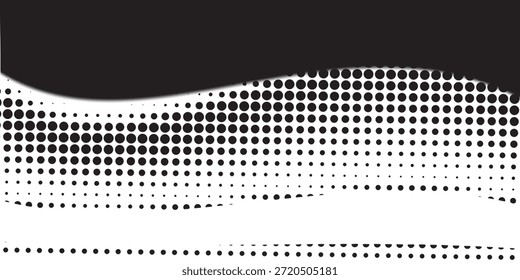 Fondo con textura monocromática punteada. Patrón de lunares patrón de Vectores de Plantilla