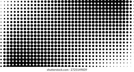 Fondo con textura monocromática punteada. Patrón de lunares patrón de Vectores de Plantilla