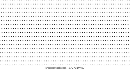 Hintergrund mit monochromer, gepunkteter Textur. Vorlage für Polka-Punkte. Vektorgrafik