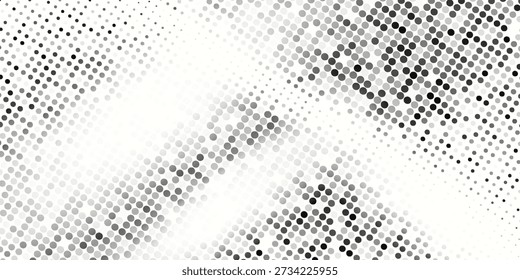 Fondo con textura monocromática punteada. Plantilla de patrón de lunares. ilustración de Vector eps 10
