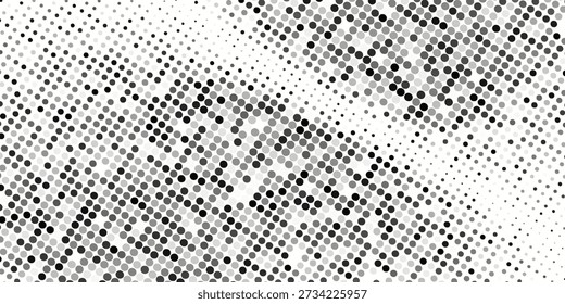 Fondo con textura monocromática punteada. Plantilla de patrón de lunares. ilustración de Vector eps 10