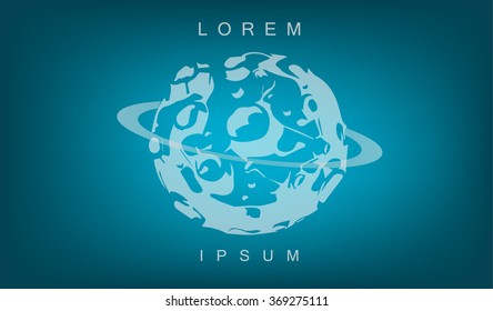 Background Moon. Illustration