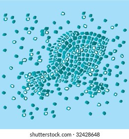 background mosaic fish