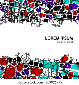 background mosaic of small pieces. Vector