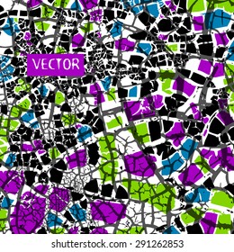 background mosaic of small pieces. Vector