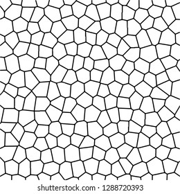 Background mosaic stained glass window, vector texture mosaic white polygons