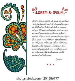 background in mosaic style