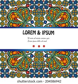 background in mosaic style