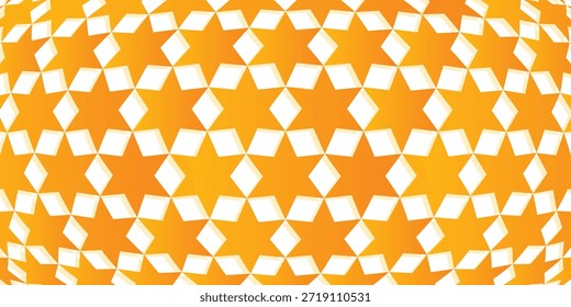 Patrón de motivo de fondo hexagrama y hexágono. Estrella de David