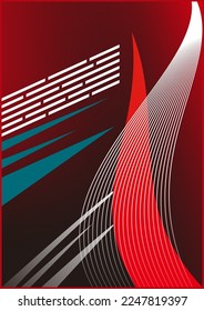 background motif soccer jersey design for sublimation vector