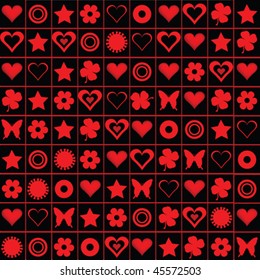 Background with motives for valentine's day