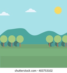 Background of mountain landscape.