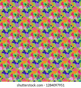 Background multicolor geometric equipment tent seamless pattern.