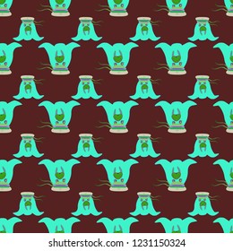 Background multicolor pattern seamless walrus seaman childish.