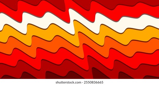 Background Multicolor red wave, Vector art, Free Download