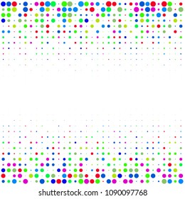 Background of multi-colored abstract circles