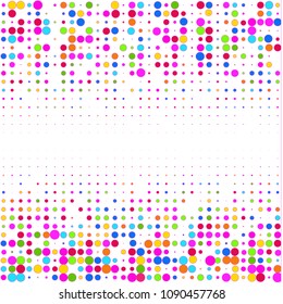 Background of multi-colored abstract circles