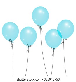 background with multicolored balloons