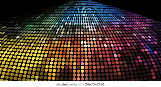 Hintergrund mit mehrfarbigen Bokeh defokussierten Lichtern