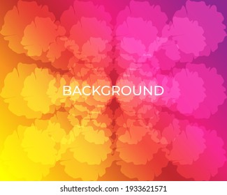 a background with a multicolored chuckle creates a beautiful fog bokeh effect
