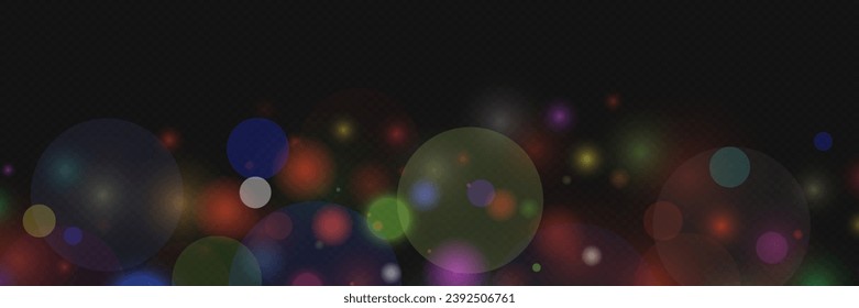 Background of multi-colored circles, bright confetti, sparkles. Abstract background pattern.